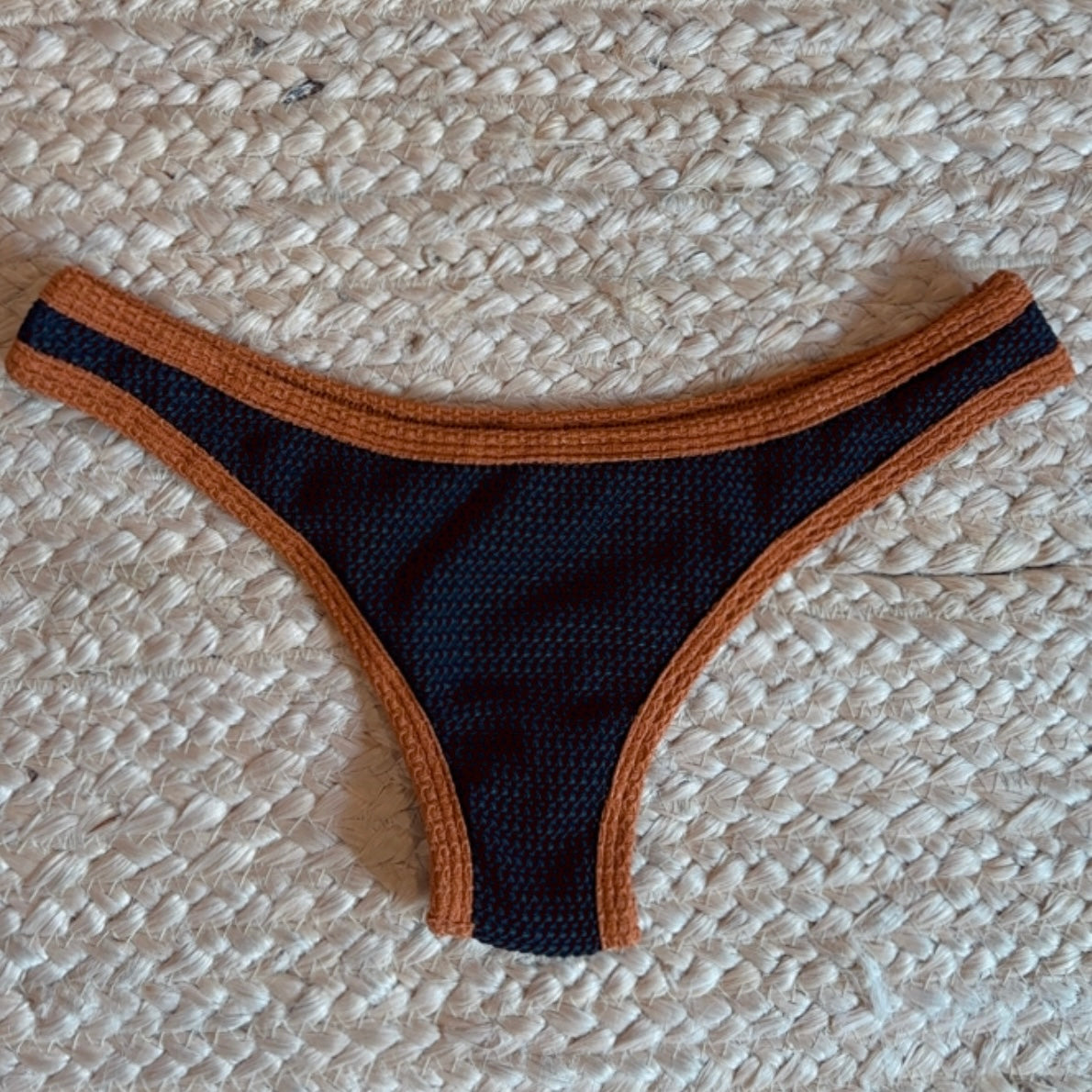 Brazilian Bikini Bottom - Capri Black/Brown