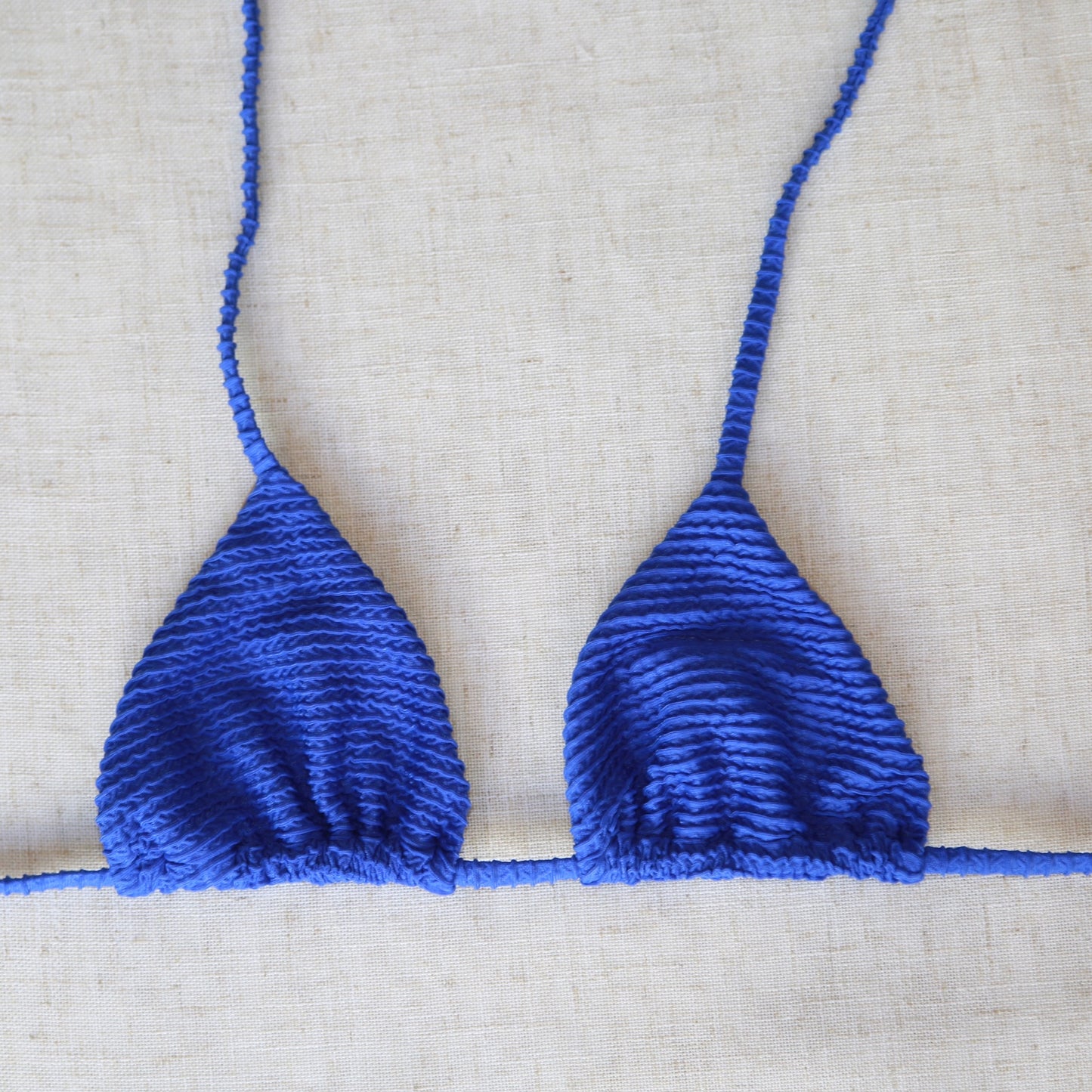 Triangle Bikini Top  - Ocean Blue Ripple