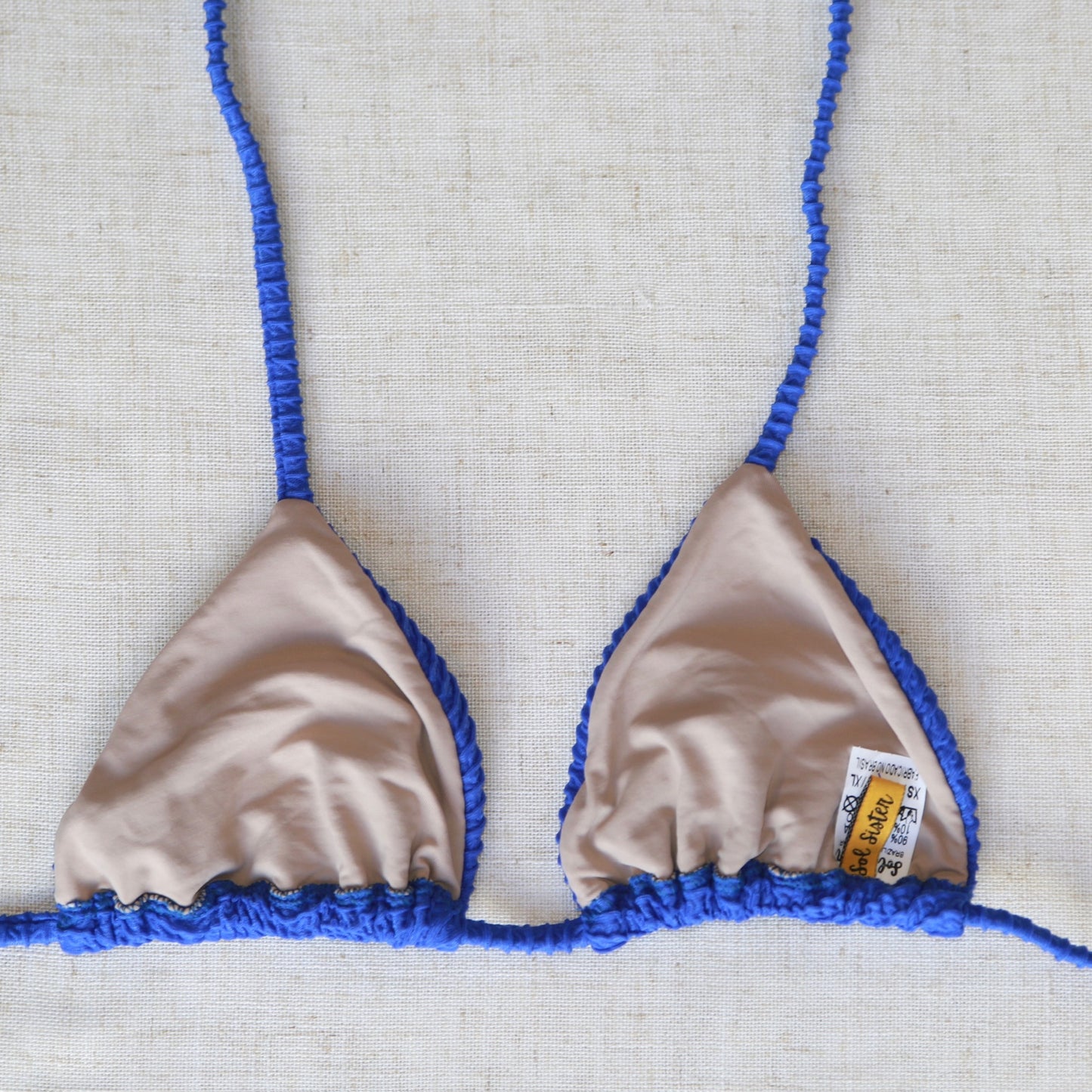 Triangle Bikini Top  - Ocean Blue Ripple