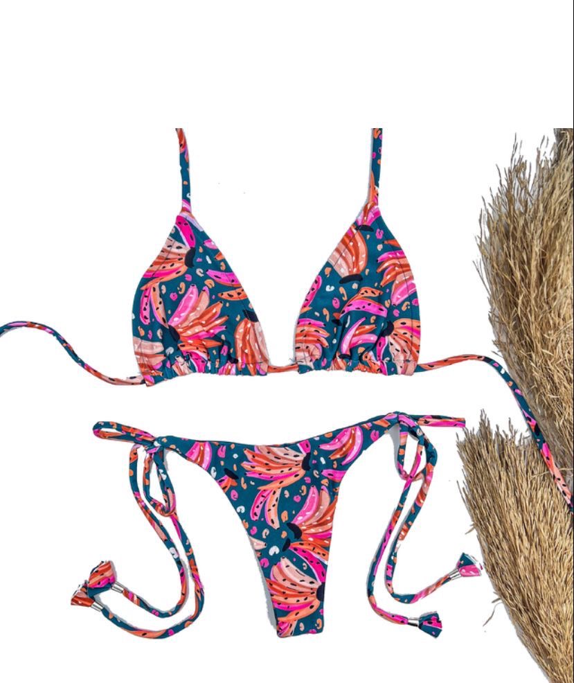 Bananas Classic Brazilian Bikini Set - Tie-side