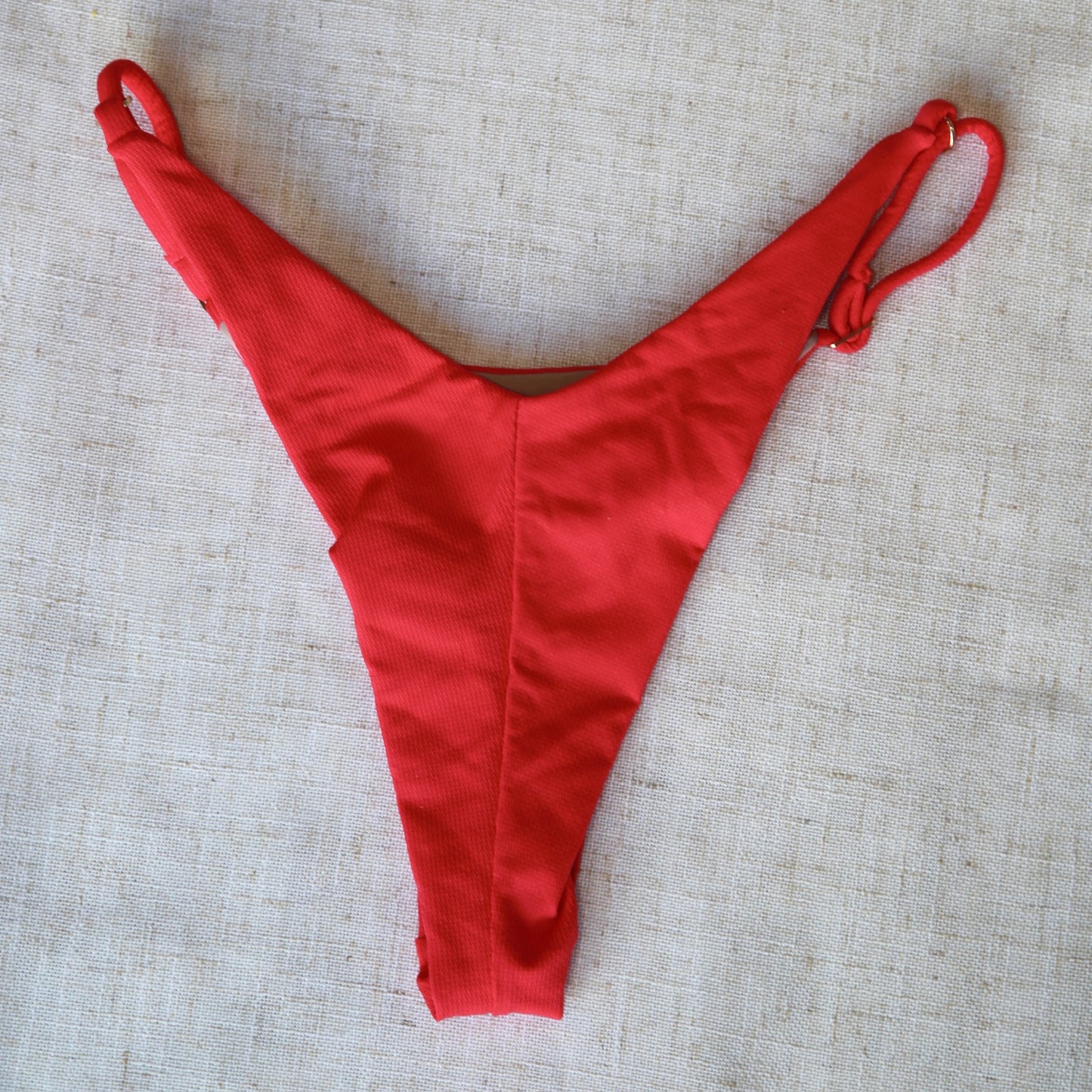 Adjustable String Brazilian Bottom - Watermelon Ultra-soft