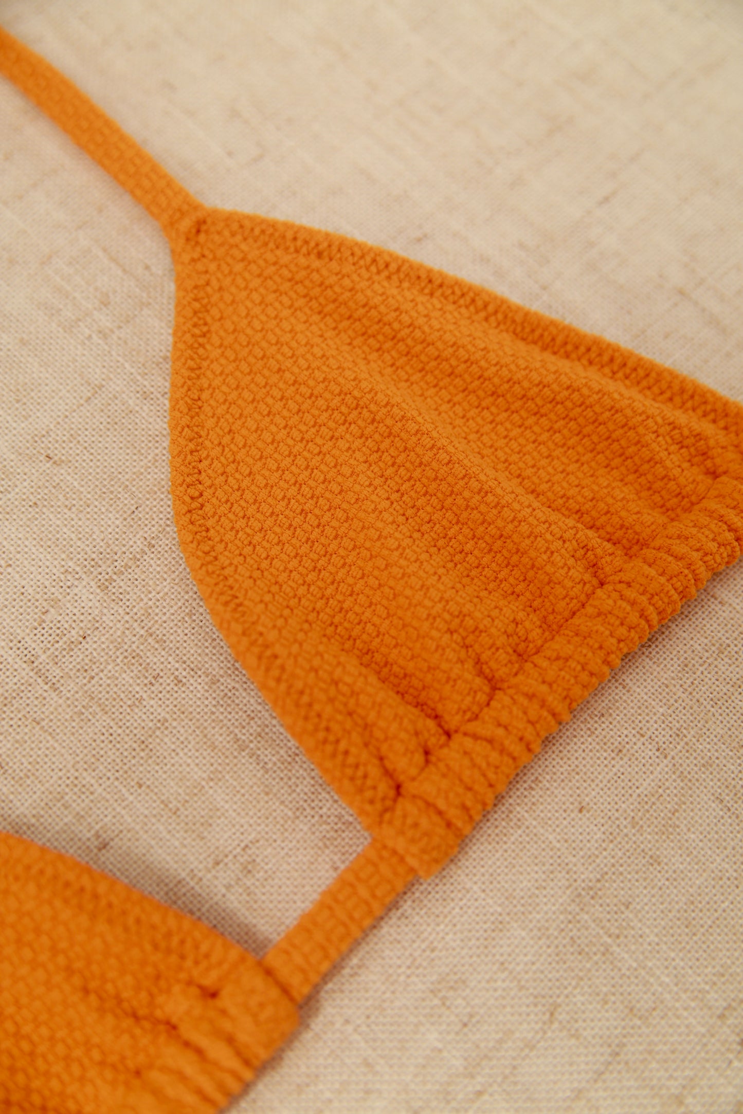 Triangle Bikini Top  - Apricot