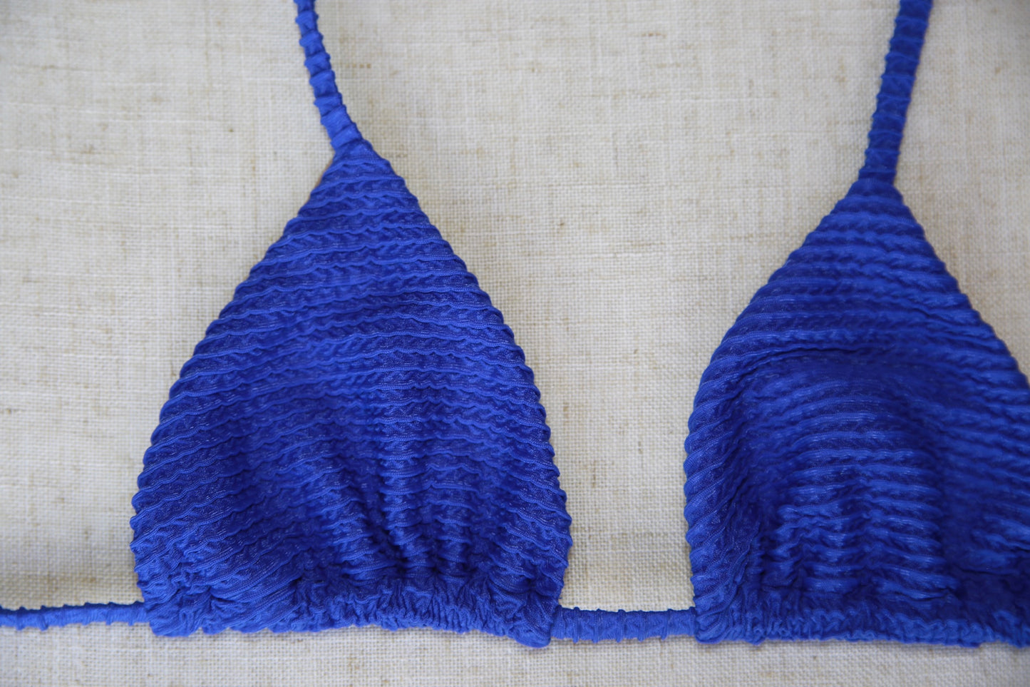 Triangle Bikini Top  - Ocean Blue Ripple